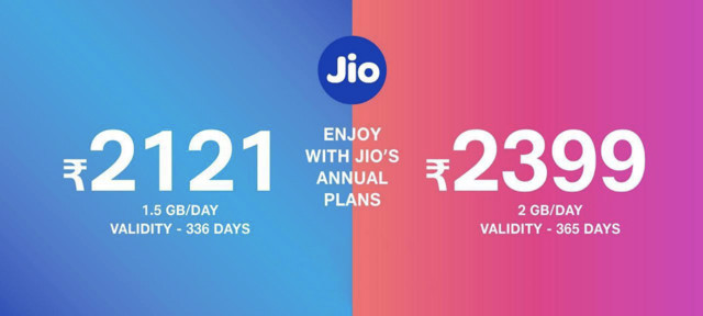 reliance jio new annual plans