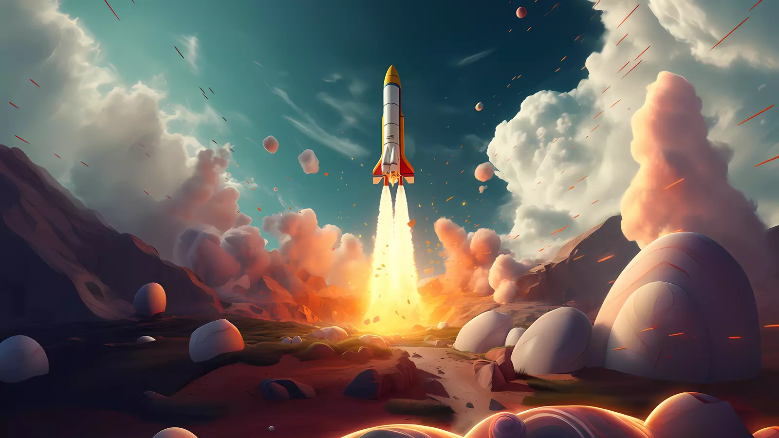 rocket taking off inspire2rise