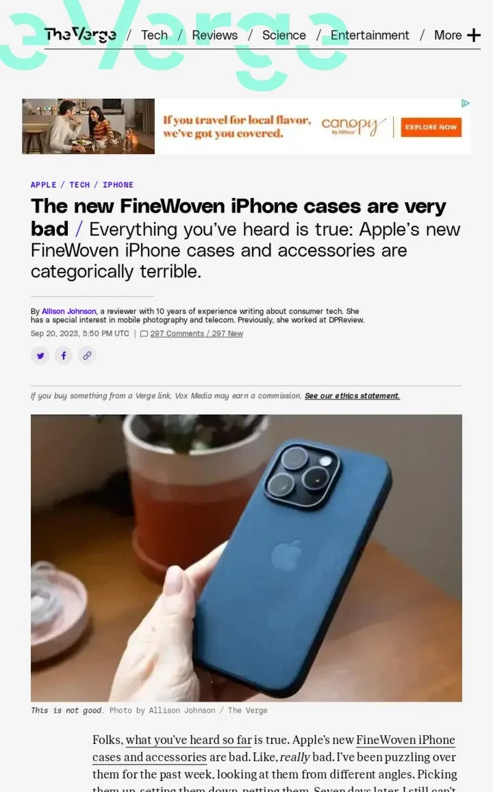 the verge iphone case post