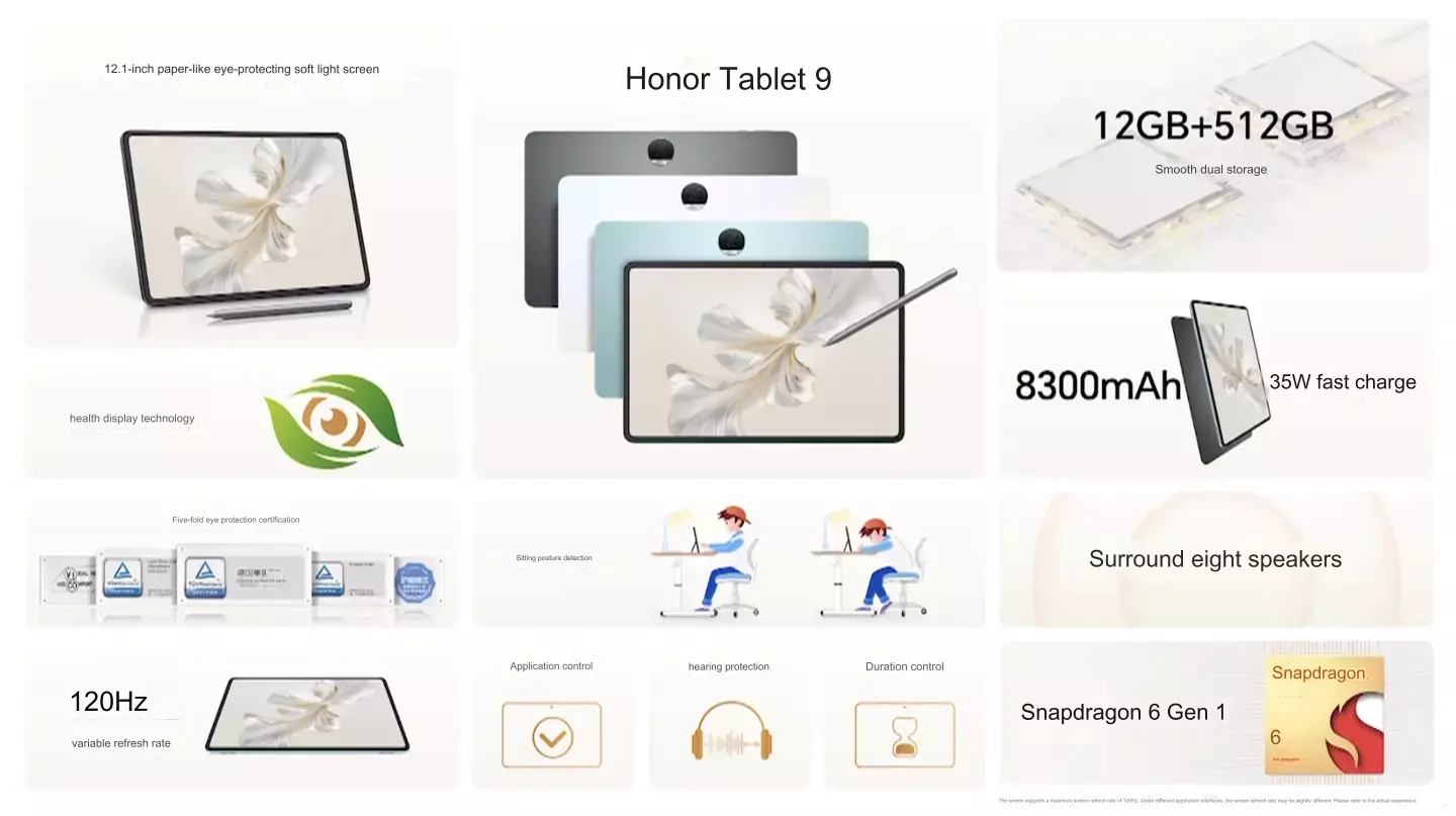 honor tablet 9 specifications