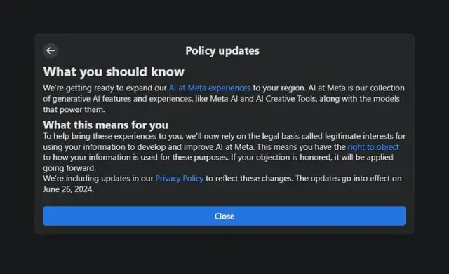 meta policy update eu